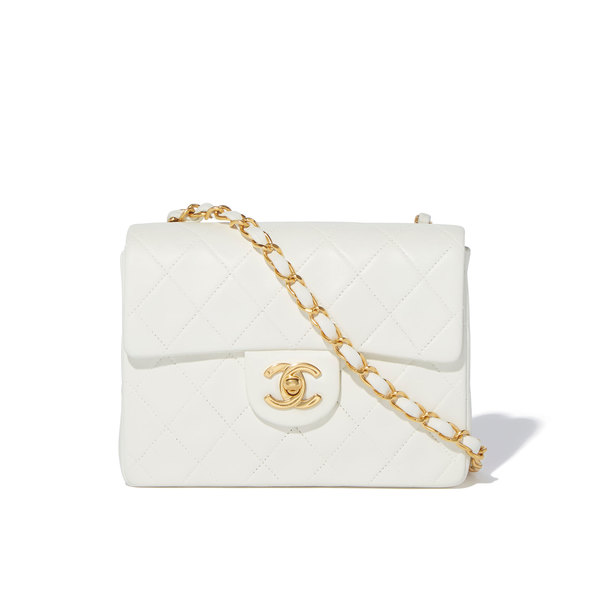 white chanel mini bag