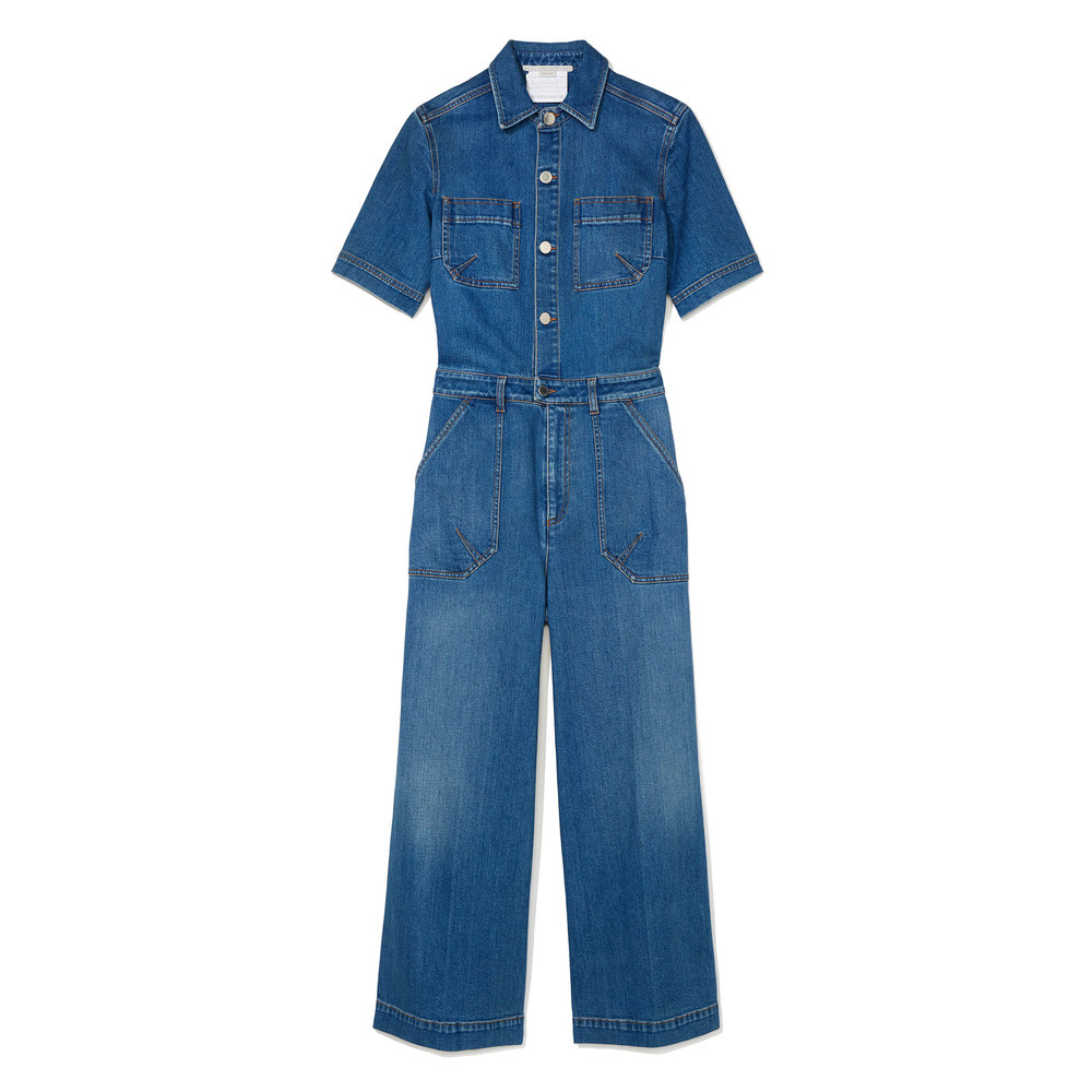 stella mccartney denim overalls