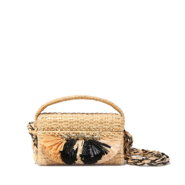 mini straw tote