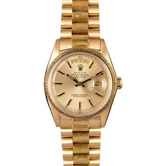 Yellow-Gold Rolex Day Date 1807 | Bob's Watches - Goop Shop - Goop Shop