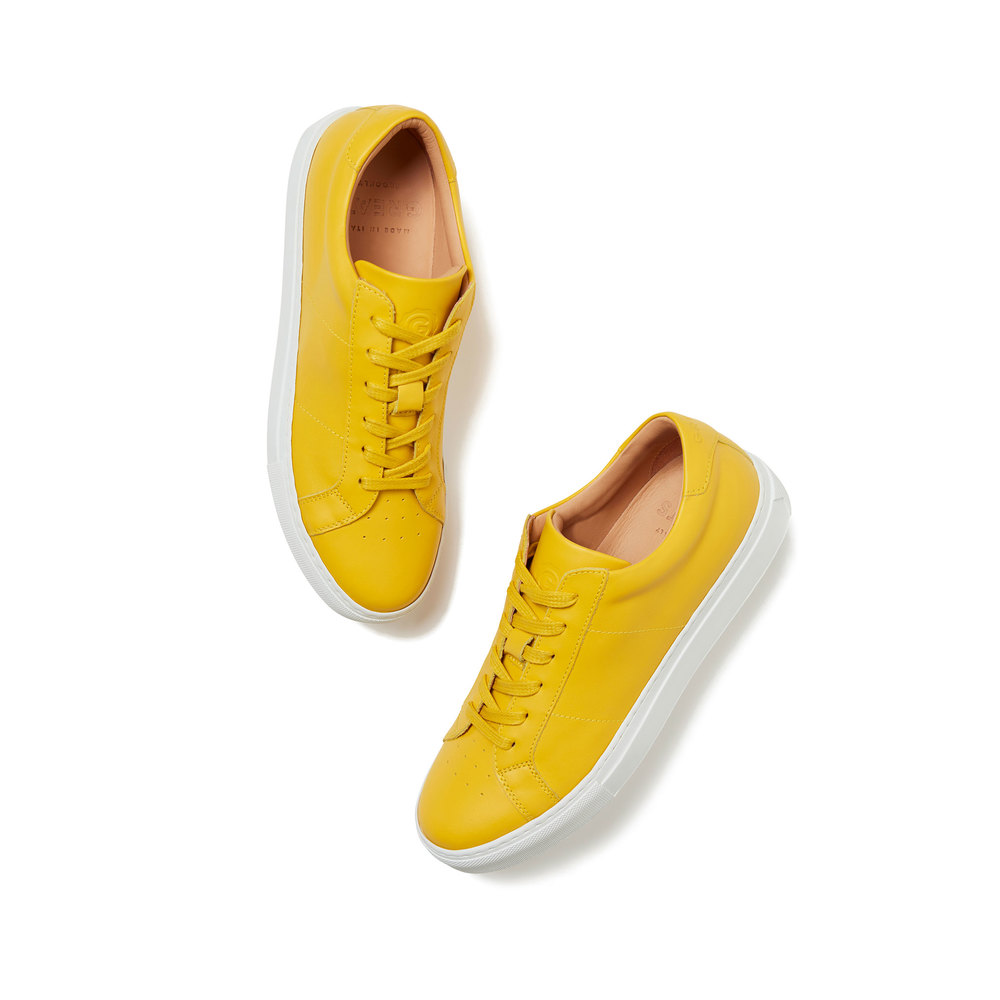 canary yellow sneakers