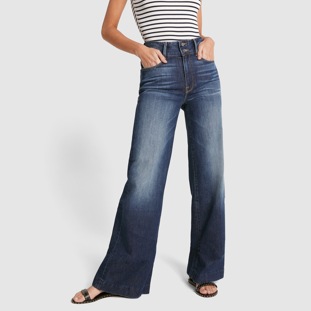 frame palazzo jeans