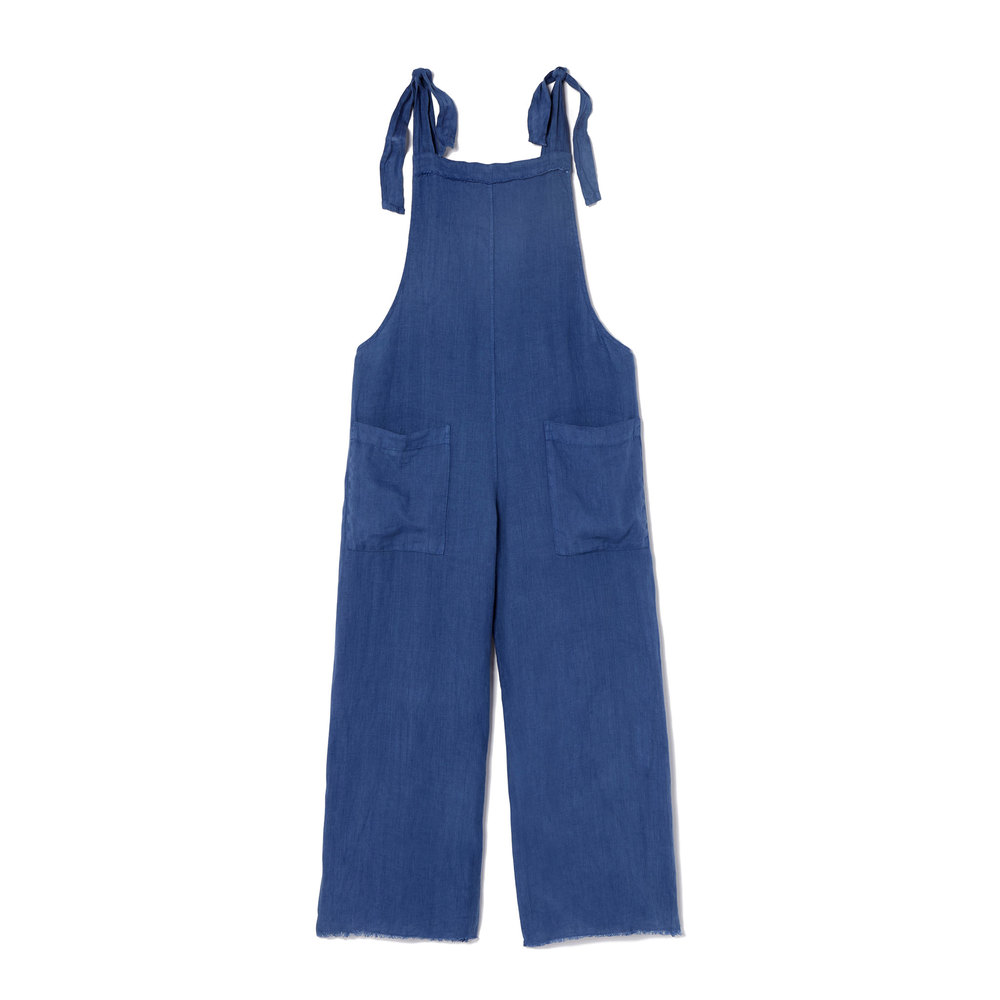 cropped linen jumpsuit