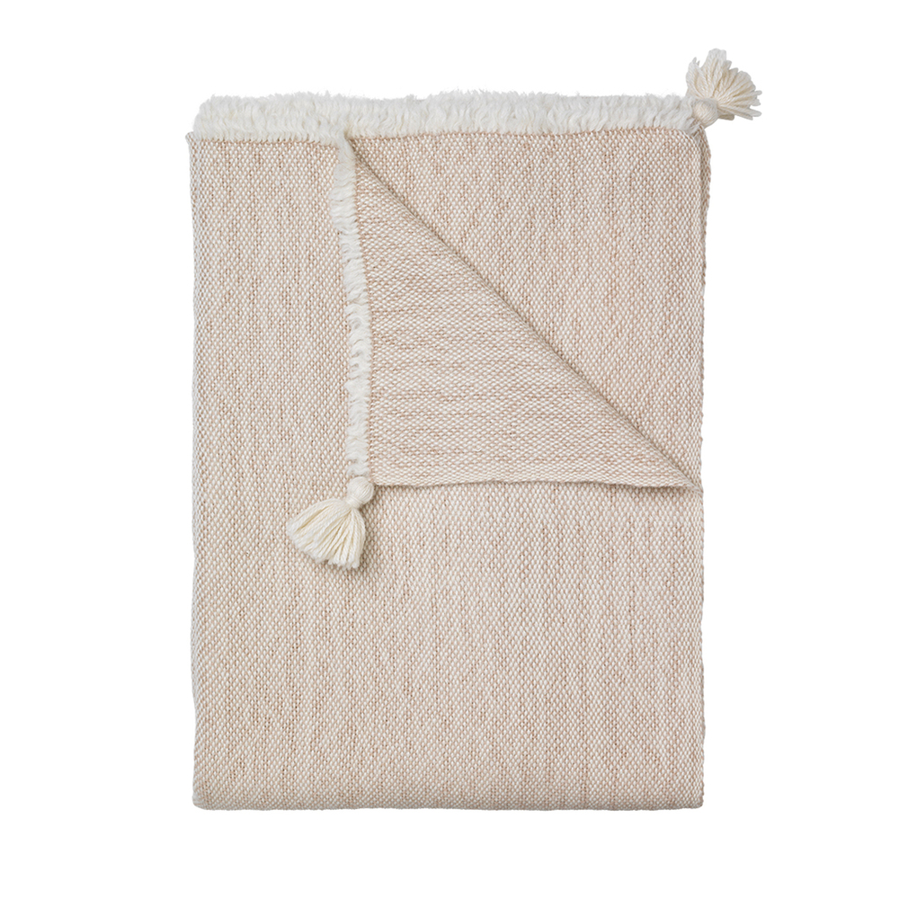 Aiayu Isolde Wool Throw In Blush