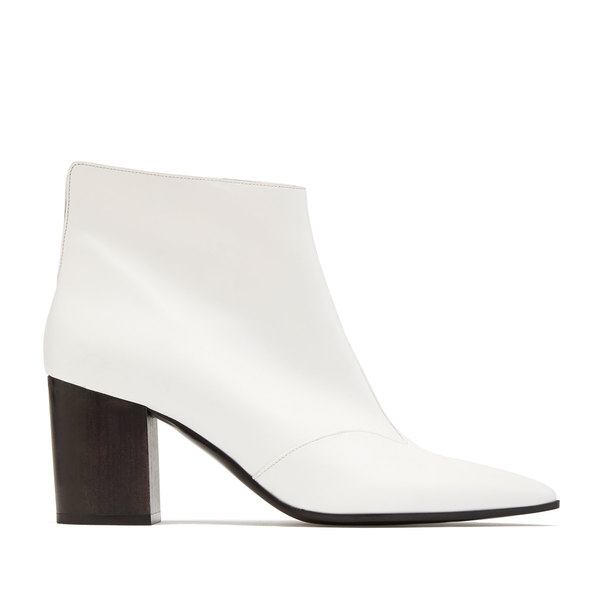 white ankle boots