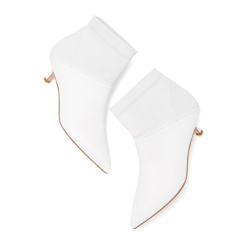 tibi white booties