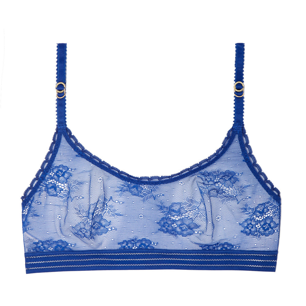 royal blue lace bra