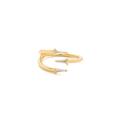 Bia White Topaz Spiral Ring | Bondeye Jewelry - Goop Shop - Goop Shop