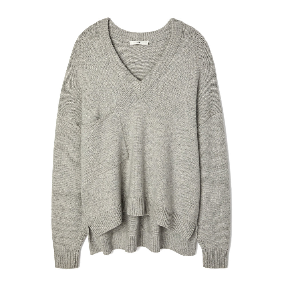 deep v cashmere sweater