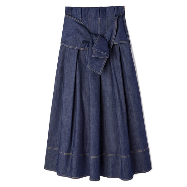 ulla johnson denim skirt