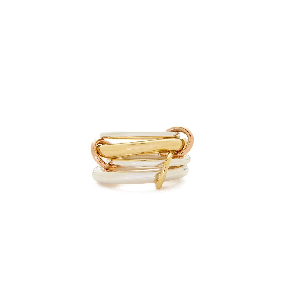 Spinelli Kilcollin Cici Ring In Yellow Gold/Rose Gold, Size 5.5