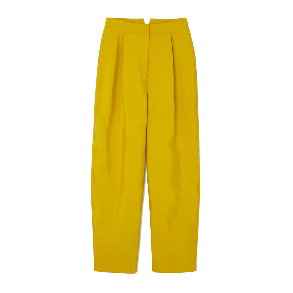 Roksanda Radella Wool-Blend Suit Pants In Ochre, Size UK 8