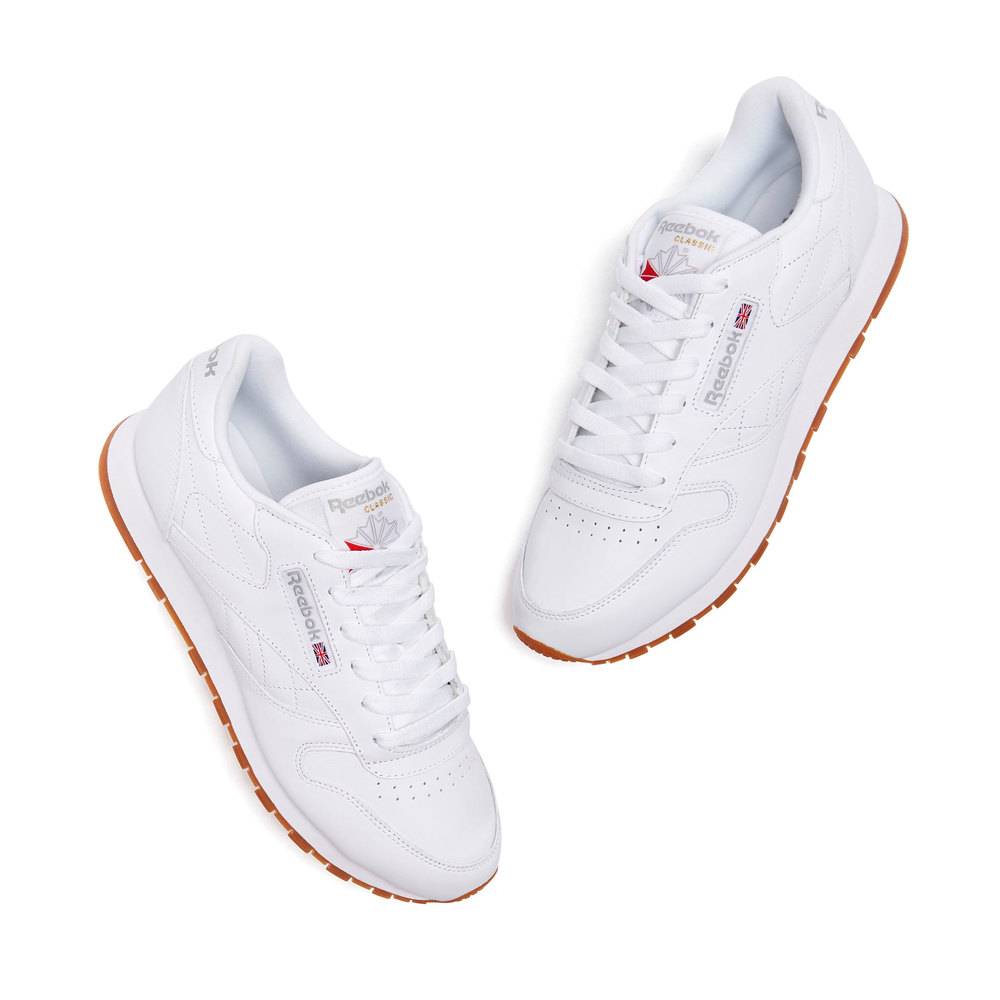 reebok classic leather patent white