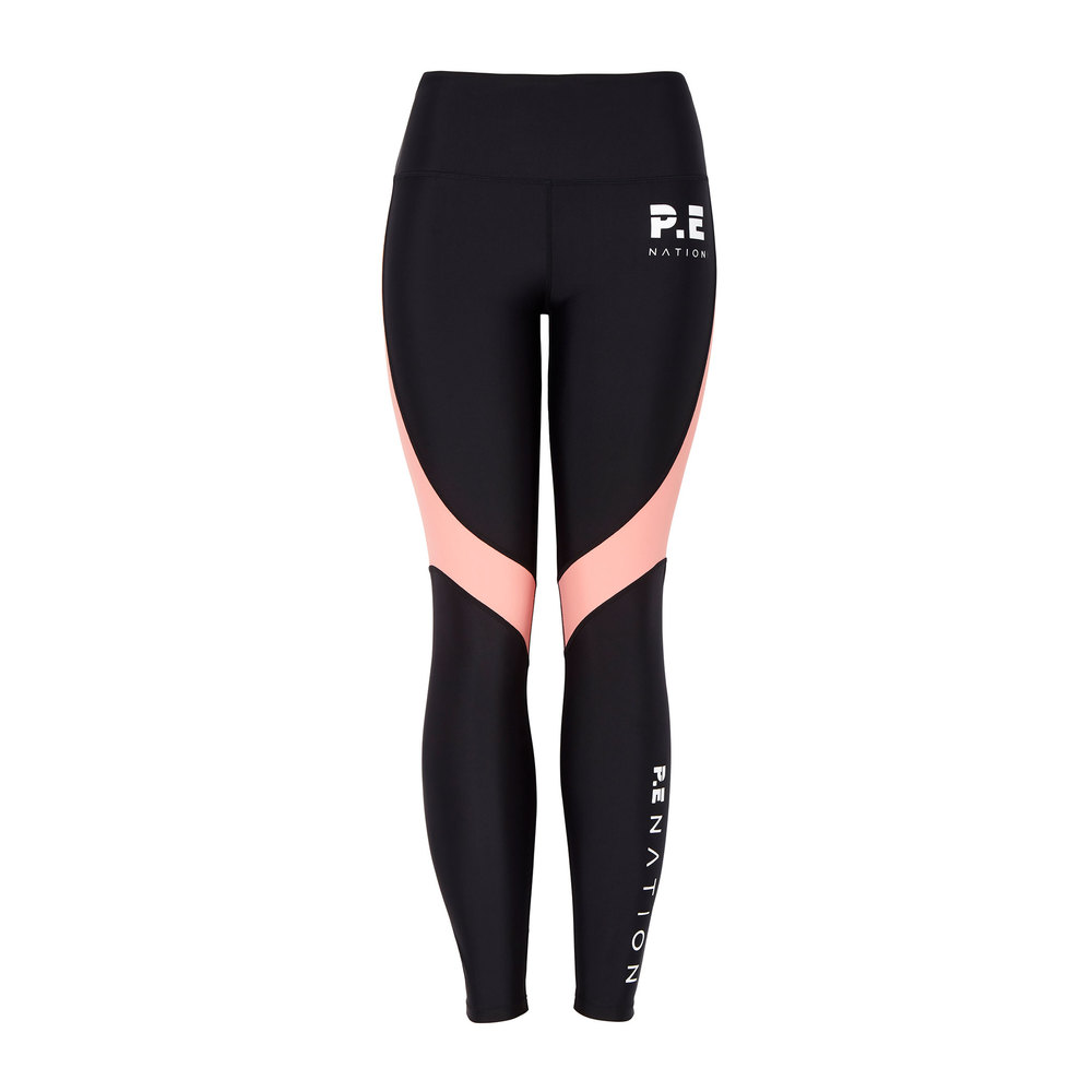 P.e. Nation The Chase Leggings In Black, X-Small