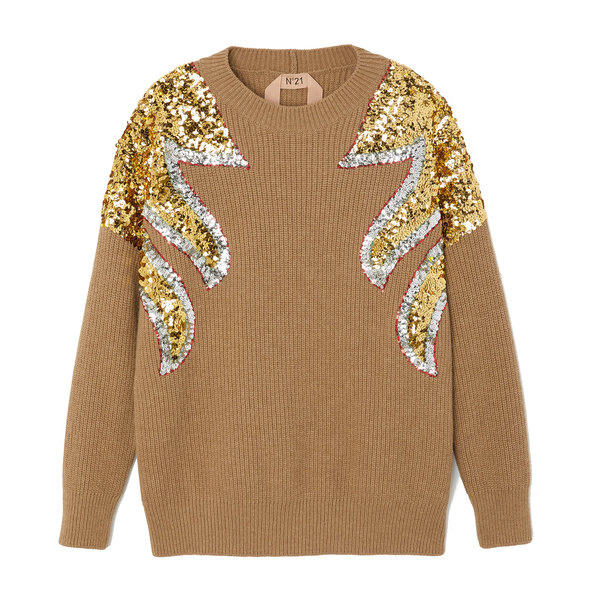 sweatshirt with sequins