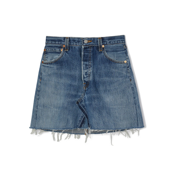 redone denim skirt