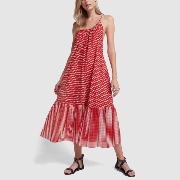ganni green wrap skirt