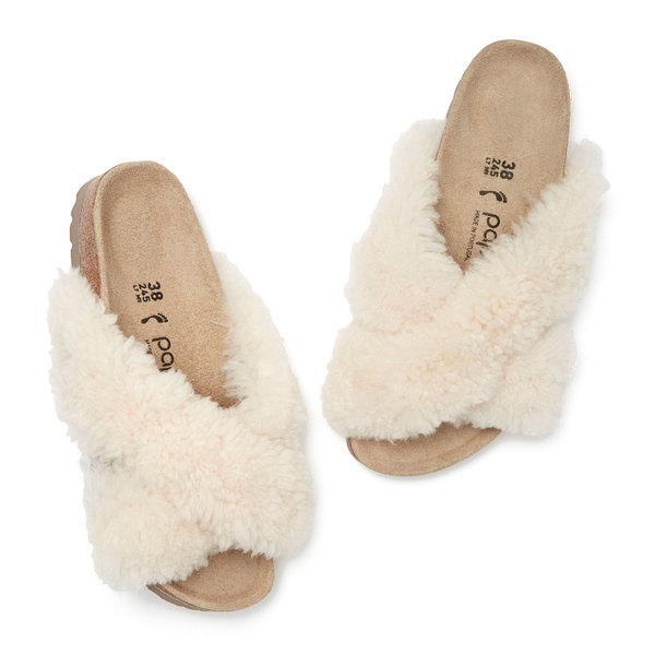 shearling sandals