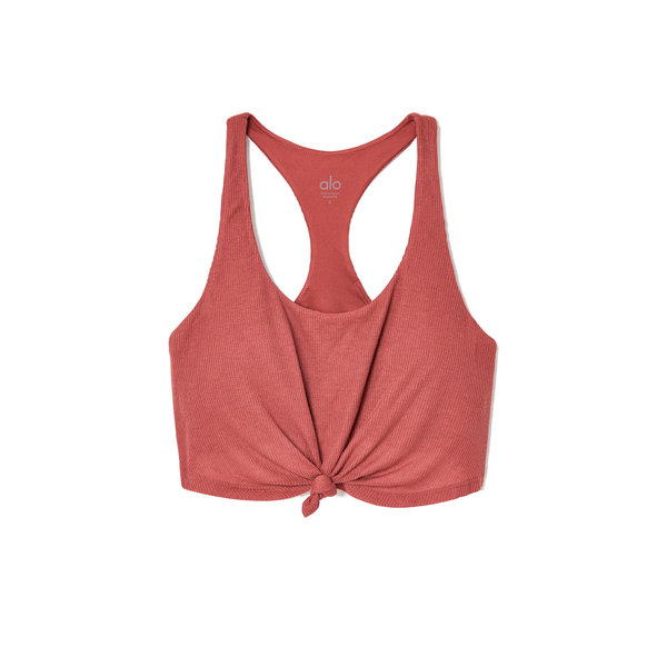 alo yoga knot tank bra