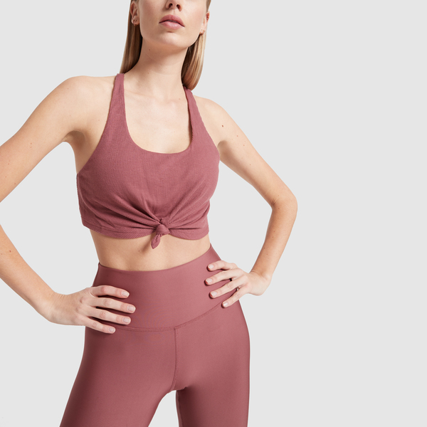 alo yoga knot tank bra