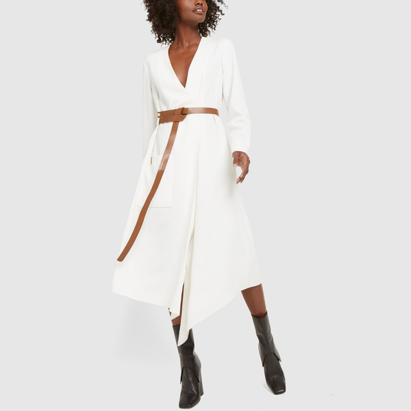 tibi wrap dress