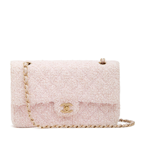 pink chanel tweed bag