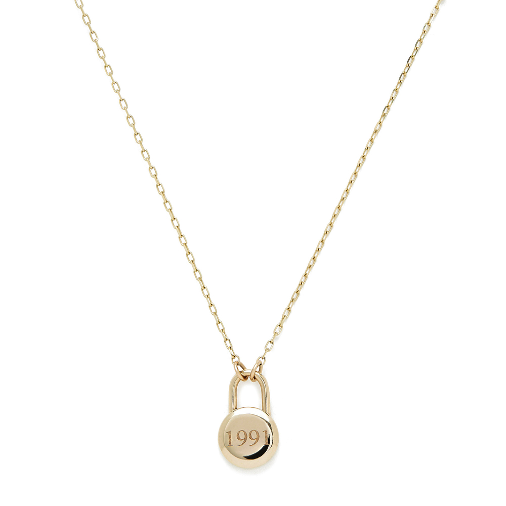 Sophie Ratner Love Lock Yellow Gold Necklace Goop