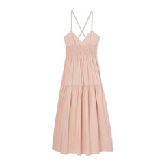 Emma Poplin Tiered Dress | Three Graces - Goop Shop - Goop Shop