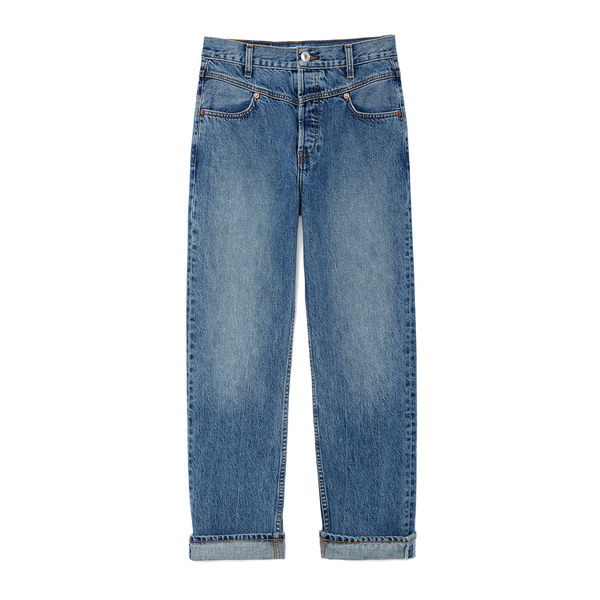 redone double yoke jeans