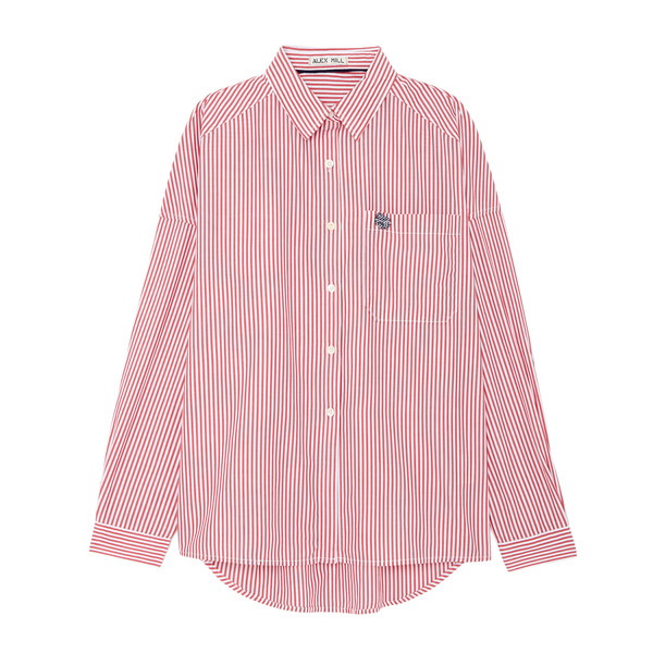 oversized stripe shirt