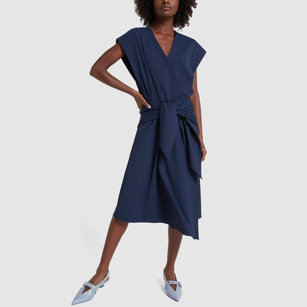 tibi wrap dress