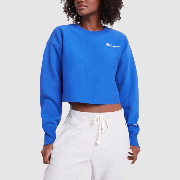 champion curl cropped sweatshirt