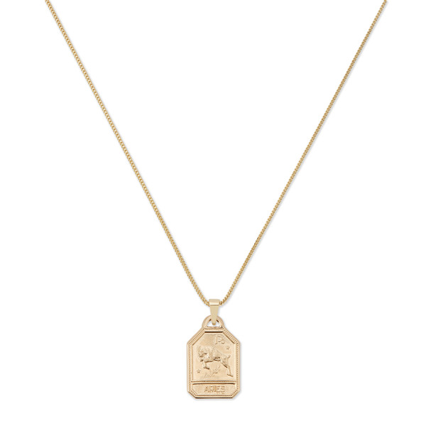 14k dog tag pendant