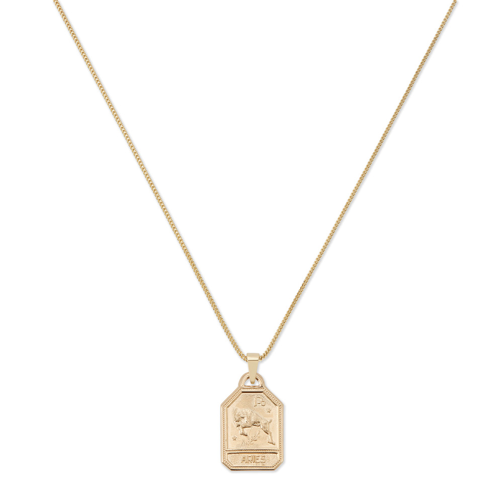 gold dog tag necklace
