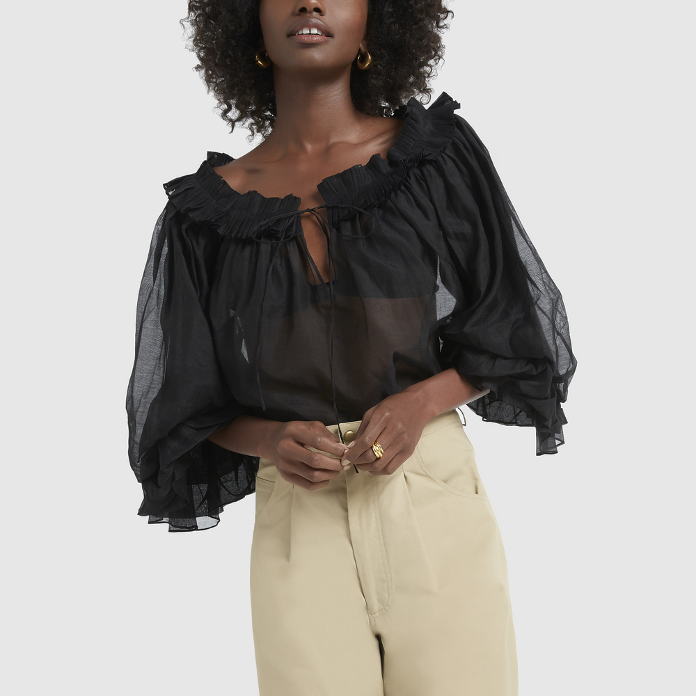 Thierry Colson Roussia Blouse In Black