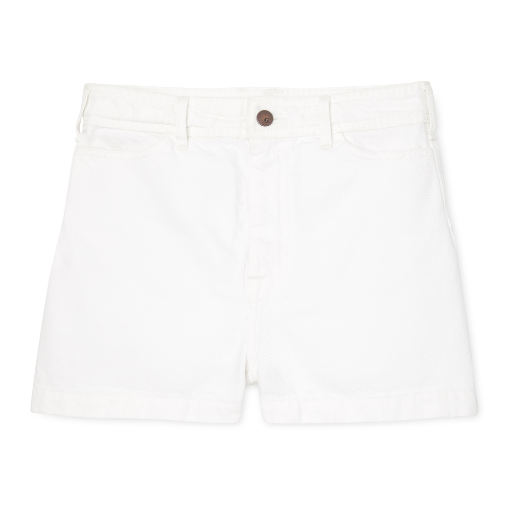 black label denim shorts