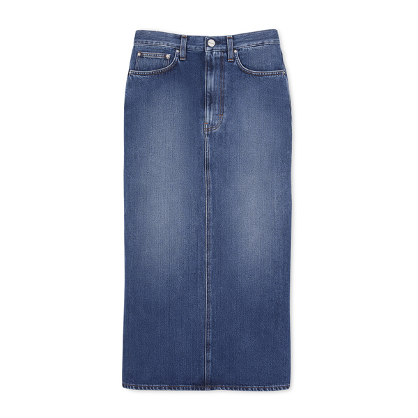 toteme denim skirt