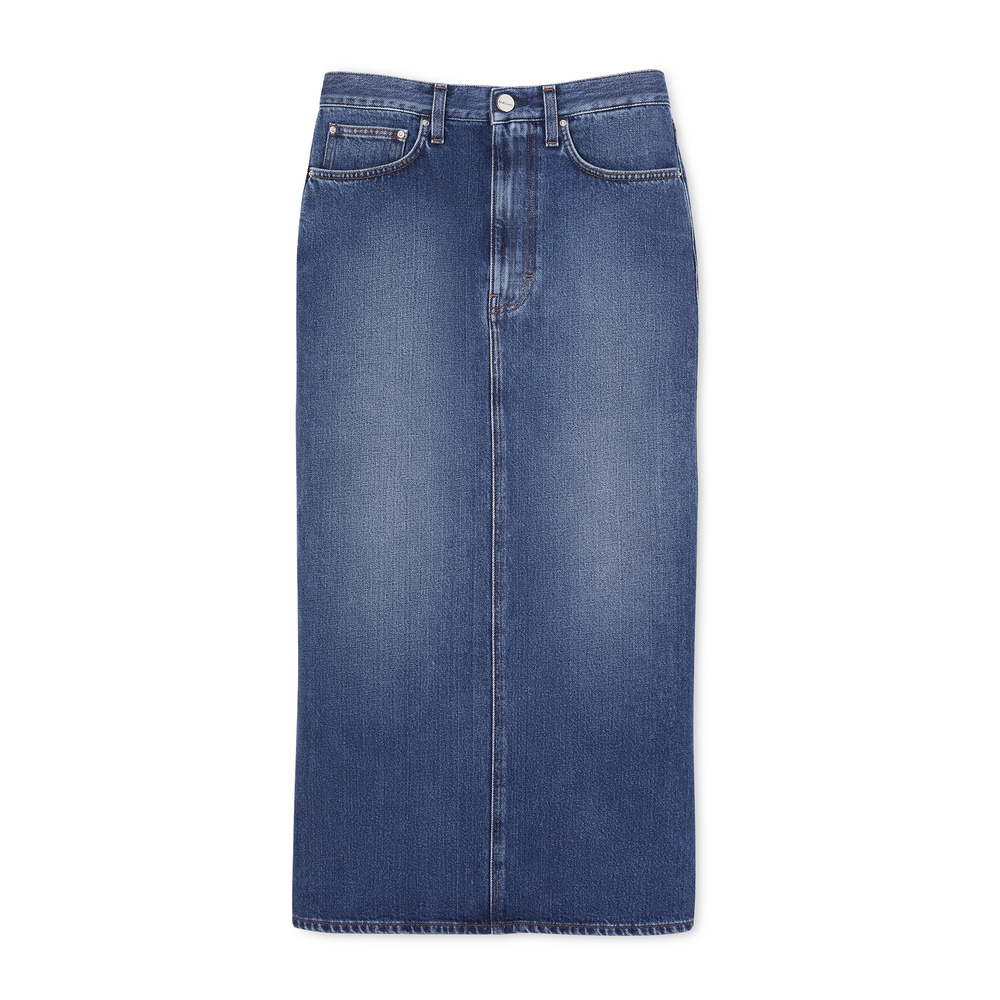 toteme denim skirt