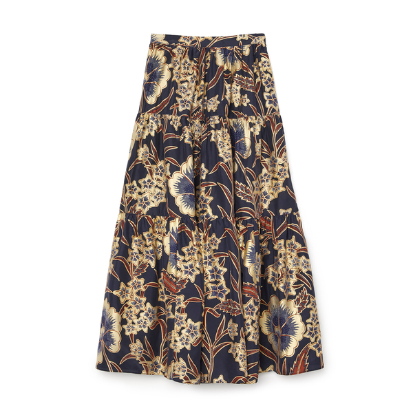 ulla johnson chantal floral maxi skirt