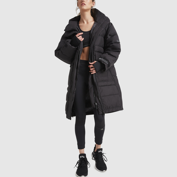 adidas by stella mccartney long padded jacket