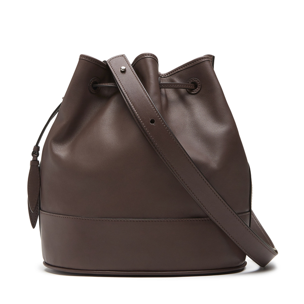large drawstring bucket bag