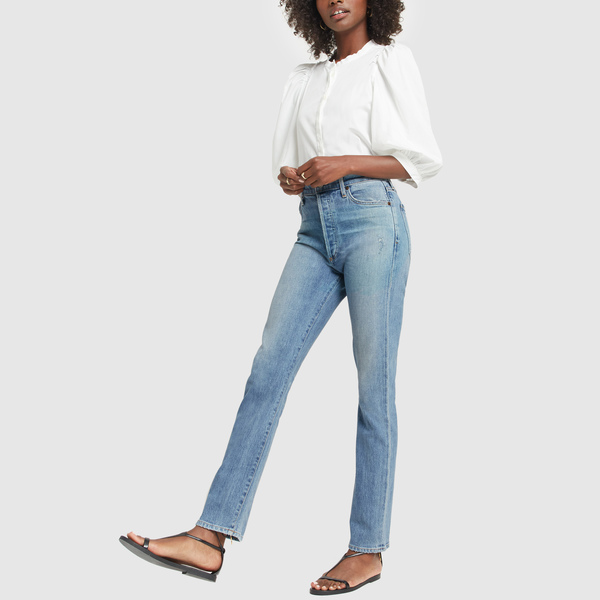 Olivia Long High Rise Slim Jeans Citizens Of Humanity Goop Shop