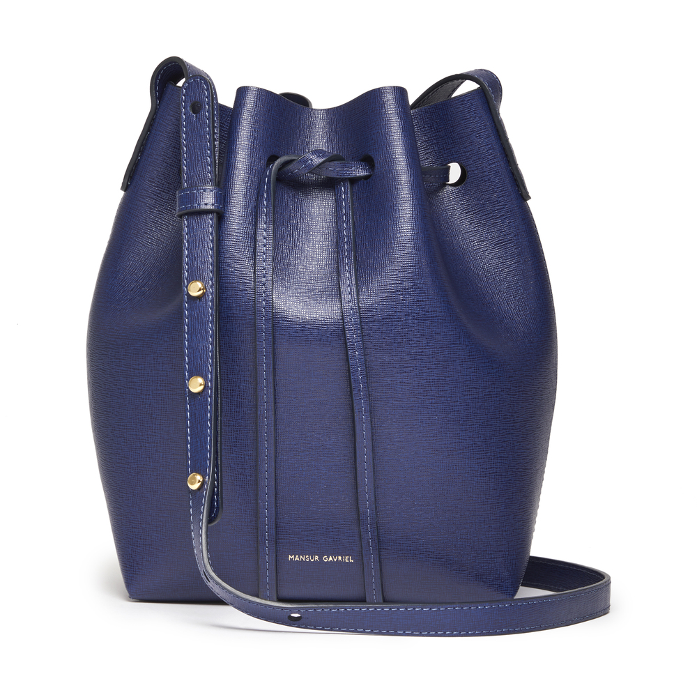 saffiano bucket bag