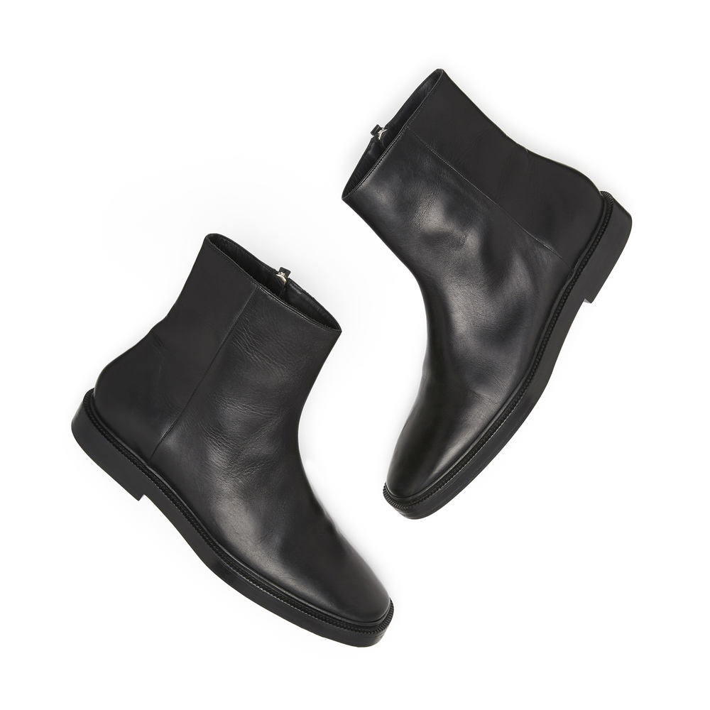 acne stacked heel boot