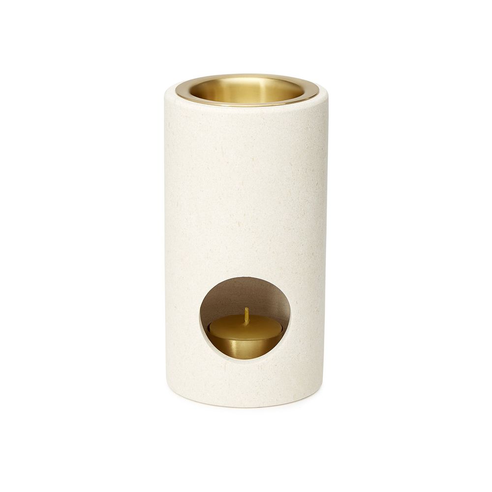 Addition Studio Synergy Oil Burner For Aromatherapy In Limestone