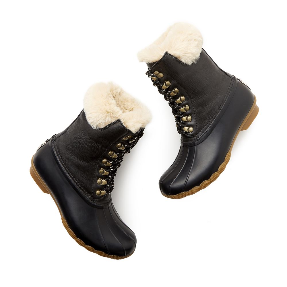 tall lace up duck boots