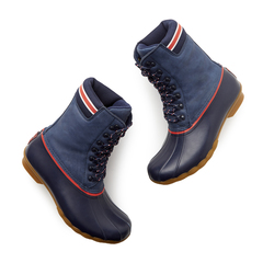 saltwater serpent leather duck boot