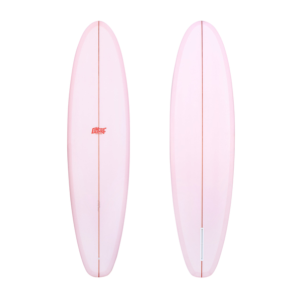 light pink surfboard