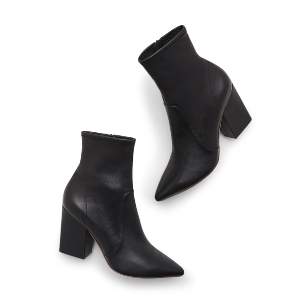 black slim ankle boots