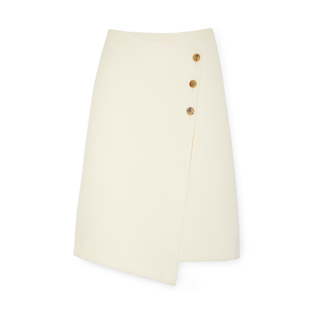 Co Asymmetrical Wrap Skirt